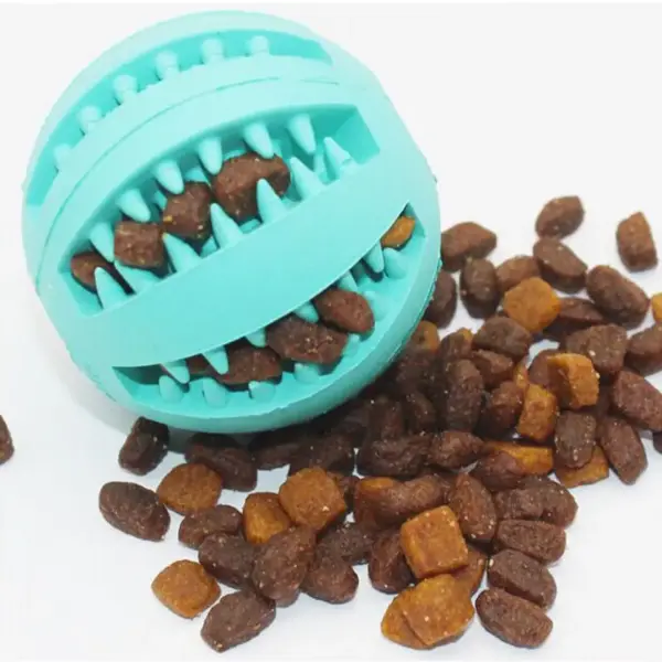 Rubber Mint Futterball – 2-in-1 Dental- & Intelligenzspielzeug für Katzen & Hunde