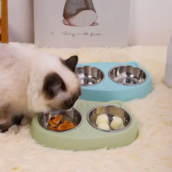 DuoNapf – Stilvolles Futter- & Wasserset für anspruchsvolle Katzen