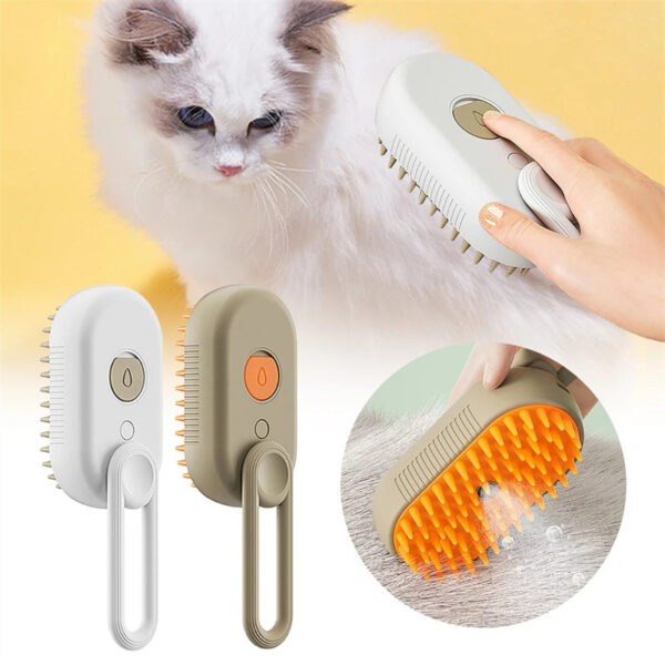 3-in-1 Dampf-Haustierbürste – Sanfte Pflege mit Dampf für Hunde & Katzen – Bild 8