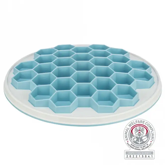Futterplatte blau/grau mit Wadenstrrucktur